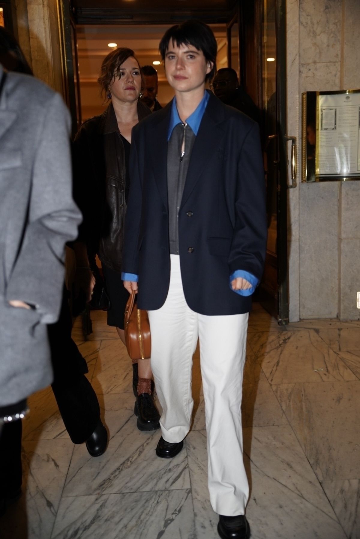 Jessie Buckley Arrives at Miu Miu Afterparty in Paris, October 2024