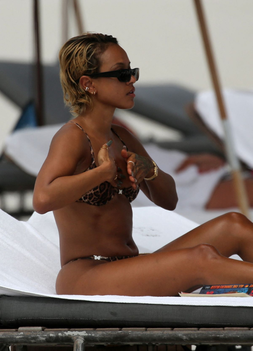 Karrueche Tran in Bikini at Miami Beach, October 2024 8