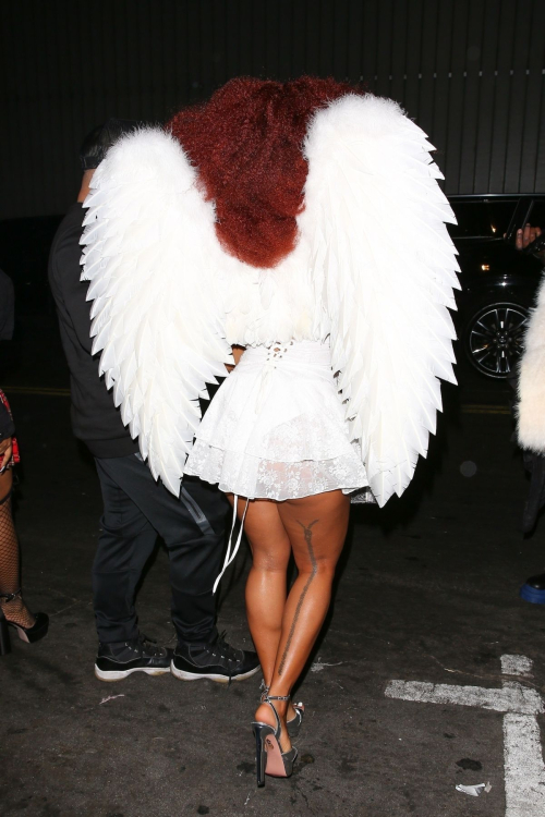 Karrueche Tran Leaves Halloween Party at Lavo West Hollywood, October 2024 9