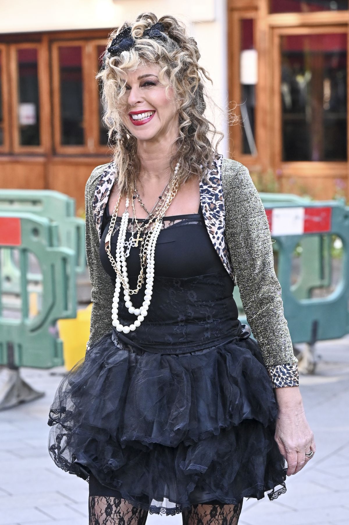 Kate Garraway Arrives at Global Studios Dressed as Madonna, October 2024