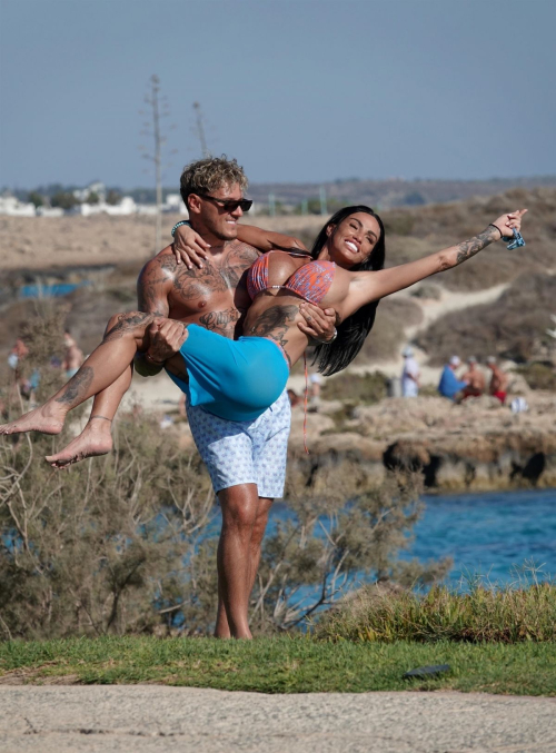 Katie Price and JJ Slater at Beach in Cyprus, October 2024 7