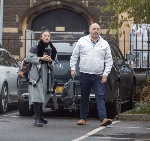 Katya Jones Wynne Evans Arrive for Rehearsals in Cardiff, October 2024 1