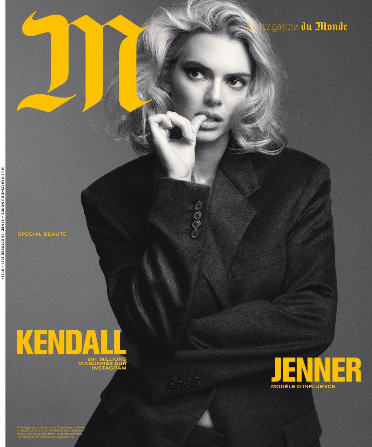 Kendall Jenner in M Le Magazine Du Monde, October 2024