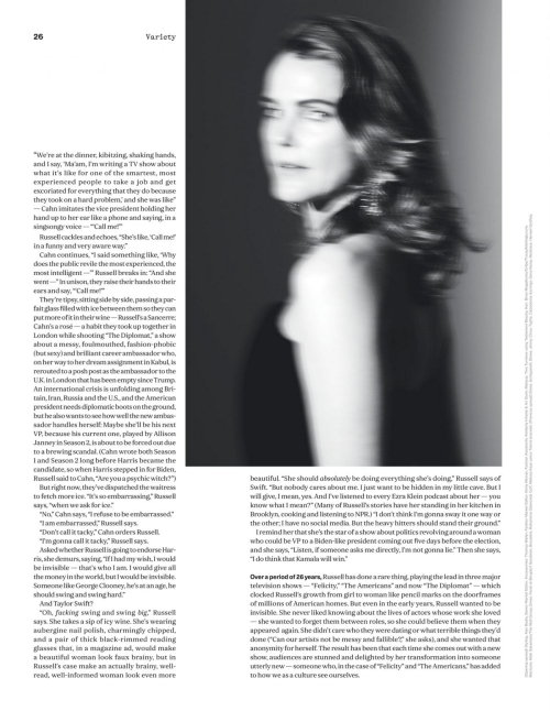 Keri Russell in Variety Magazine, October 2024 4