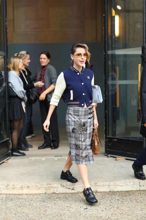 Kiernan Shipka at Miu Miu SS25 Fashion Show in Paris, October 2024 3