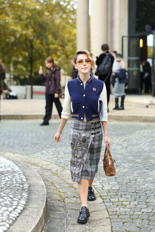 Kiernan Shipka at Miu Miu SS25 Fashion Show in Paris, October 2024 8