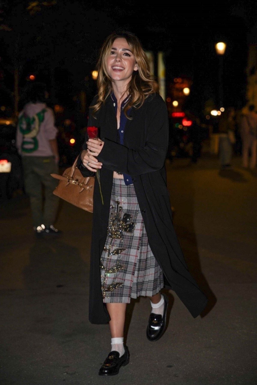 Kiernan Shipka Leaves Miu Miu Dinner Party at Paris Fashion Week, October 2024 6