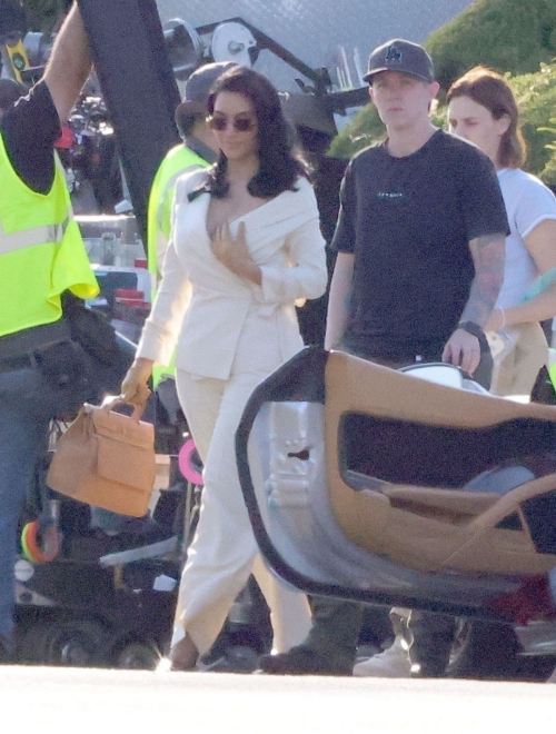 Kim Kardashian on the Set of All