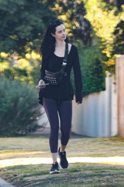 Krysten Ritter Taking a Neighborhood Walk Los Angeles, October 2024