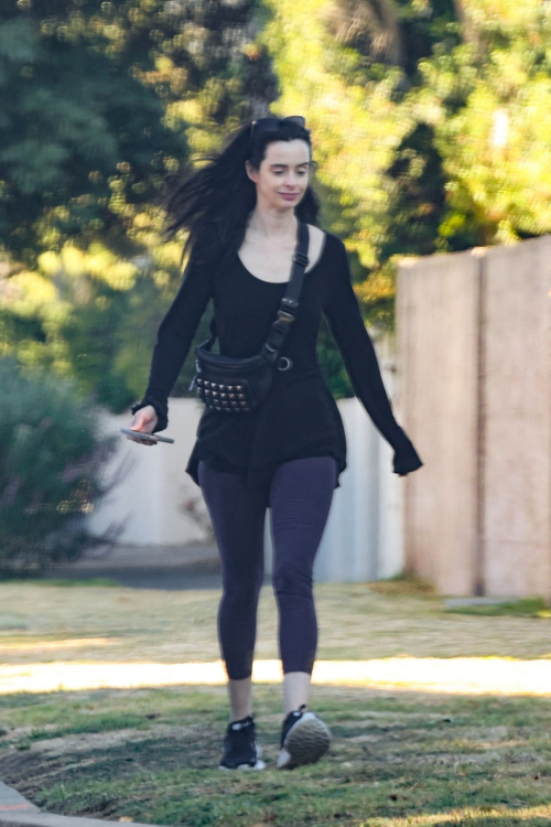 Krysten Ritter Taking a Neighborhood Walk Los Angeles, October 2024 4