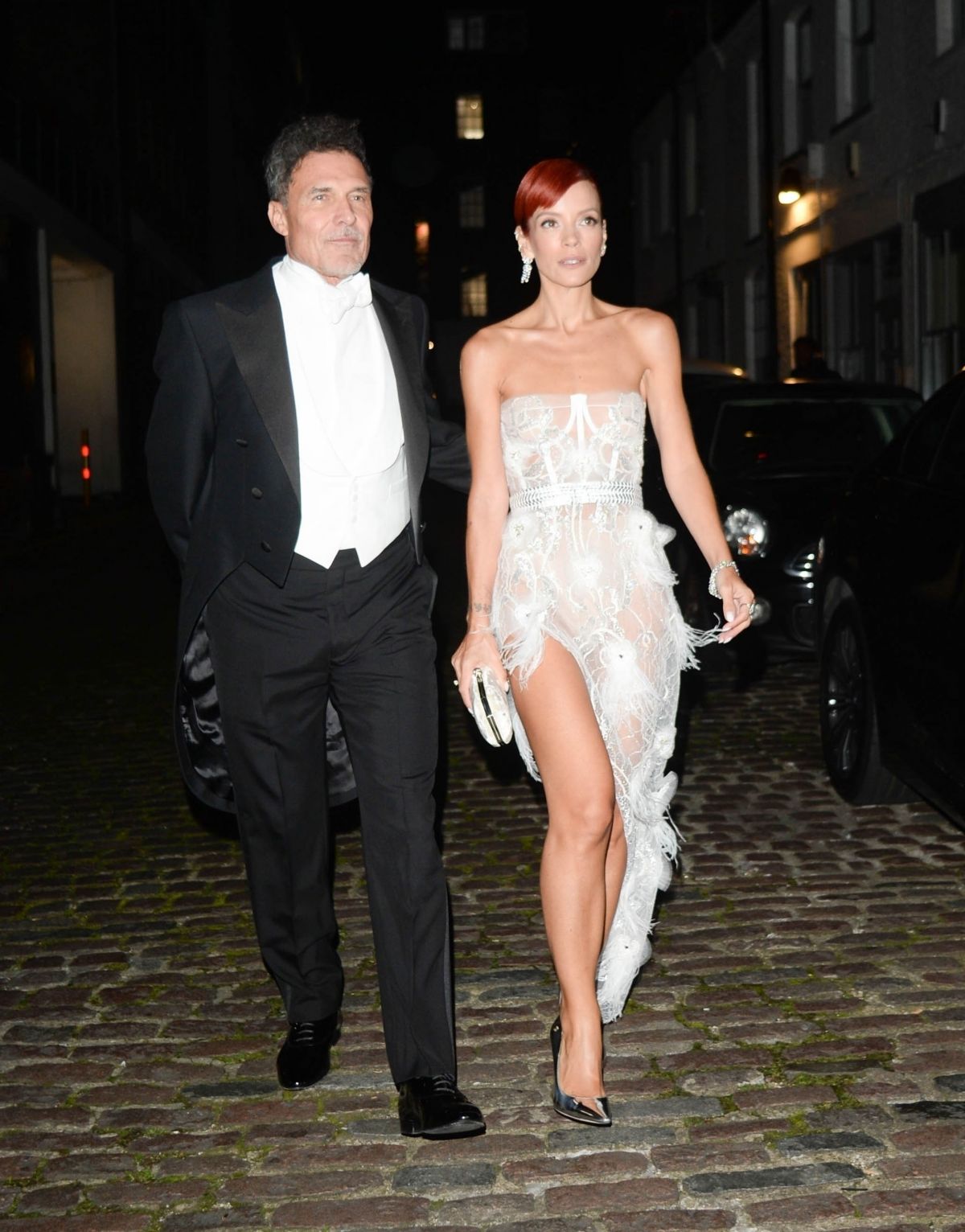 Lily Allen Arrives at Chiltern Firehouse 10th Anniversary Party, October 2024