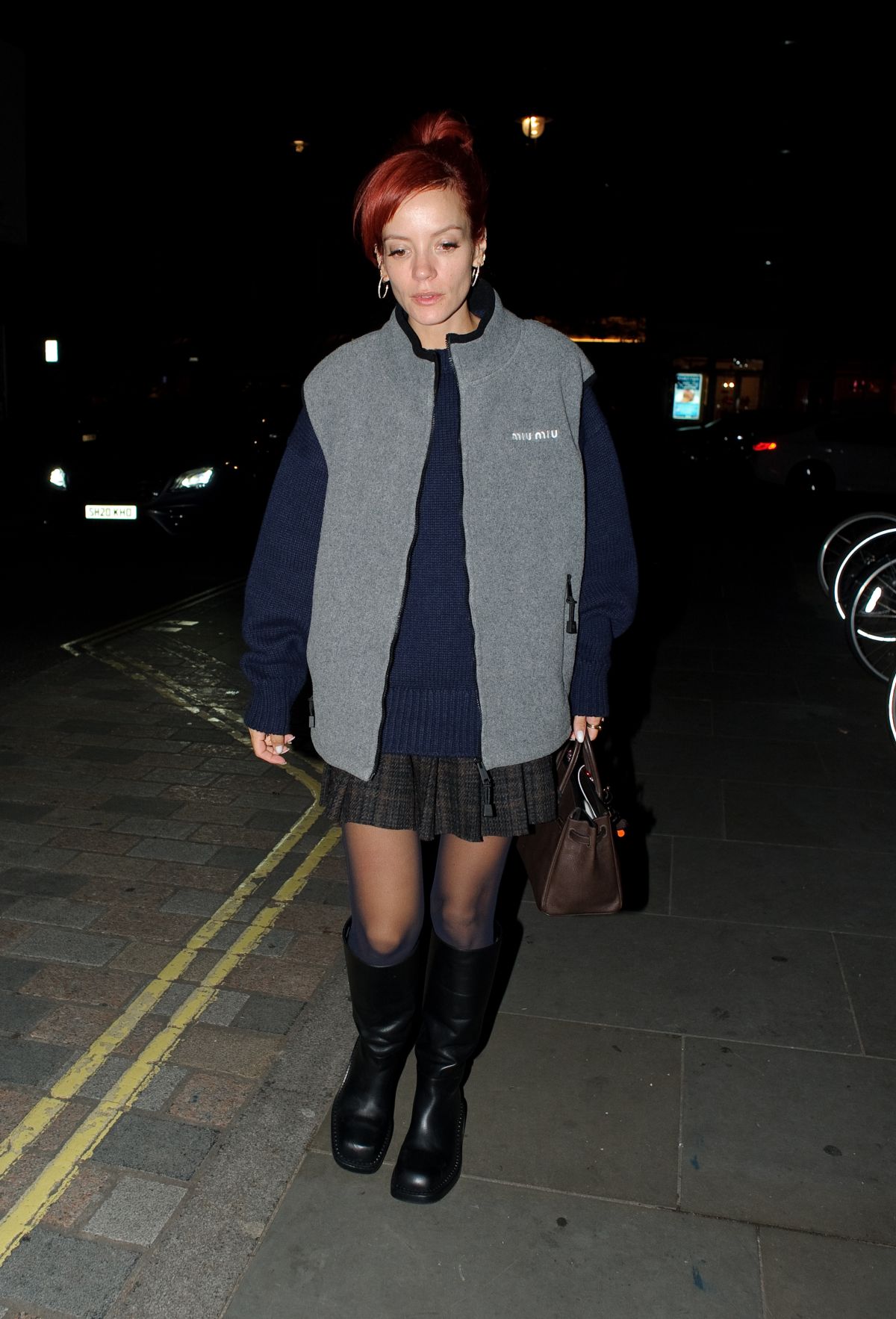 Lily Allen Leaves Chiltern Firehouse in London, October 2024