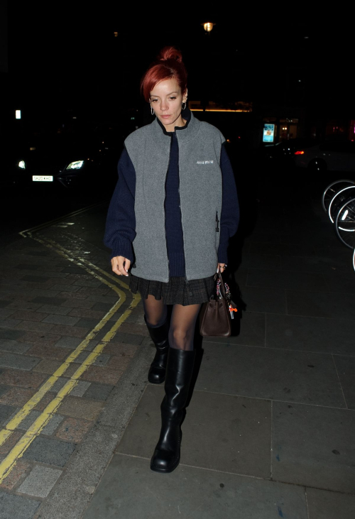 Lily Allen Leaves Chiltern Firehouse in London, October 2024 3