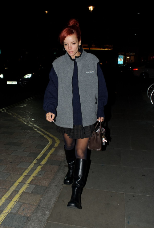 Lily Allen Leaves Chiltern Firehouse in London, October 2024 4