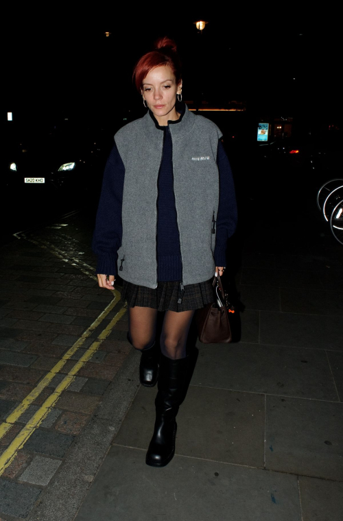 Lily Allen Leaves Chiltern Firehouse in London, October 2024 5