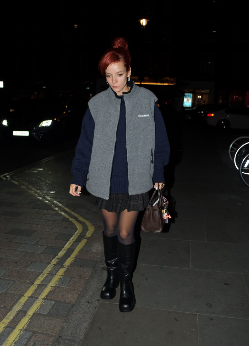 Lily Allen Leaves Chiltern Firehouse in London, October 2024 6