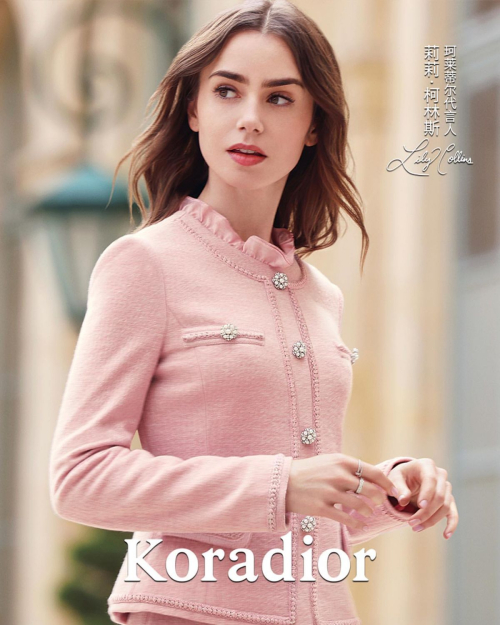 Lily Collins for Koradior Winter Campaign, October 2024