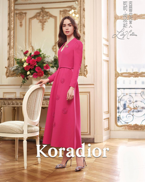 Lily Collins for Koradior Winter Campaign, October 2024 1