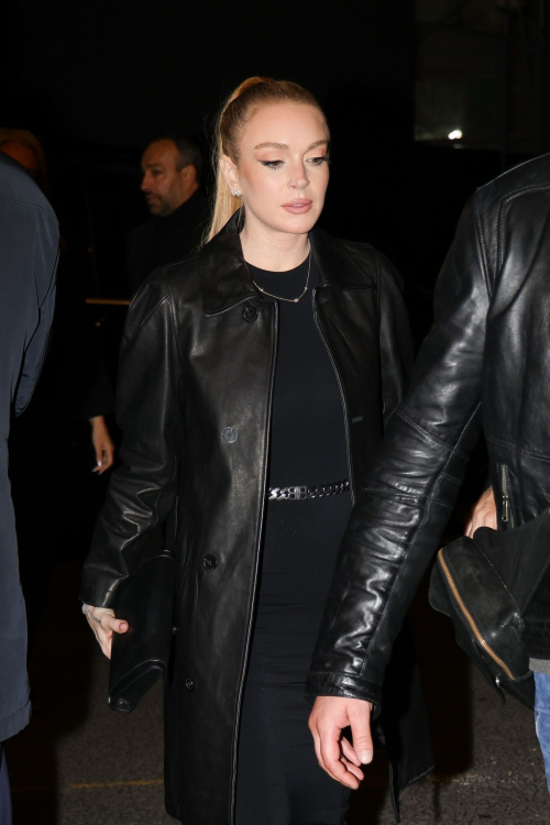 Lindsay Lohan Arrives at Costes Party in Paris, September 2024 3