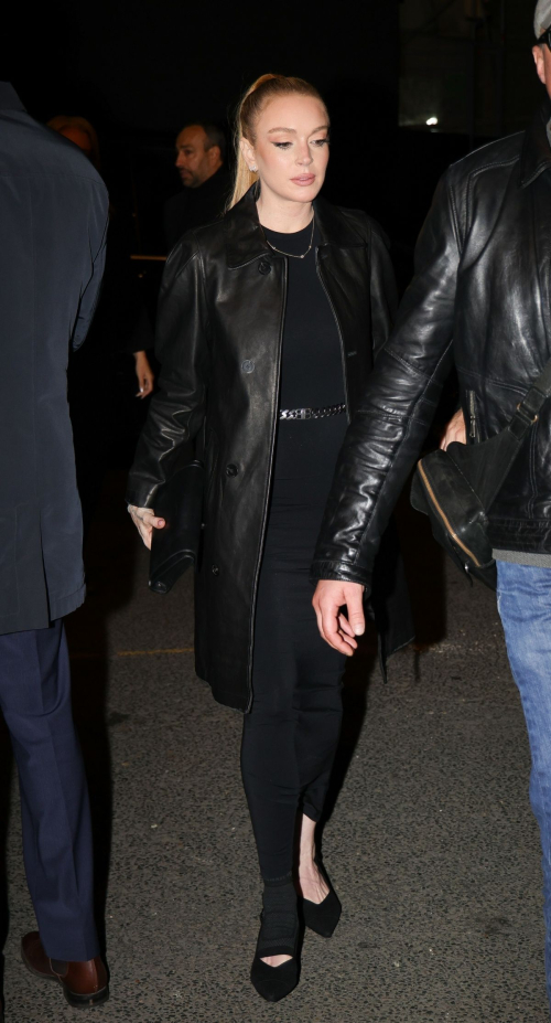 Lindsay Lohan Arrives at Costes Party in Paris, September 2024 4