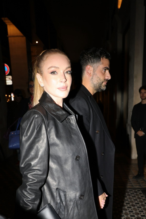 Lindsay Lohan Arrives at Costes Party in Paris, September 2024 5