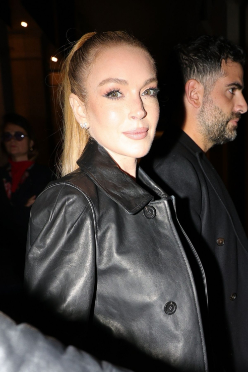 Lindsay Lohan Arrives at Costes Party in Paris, September 2024 6