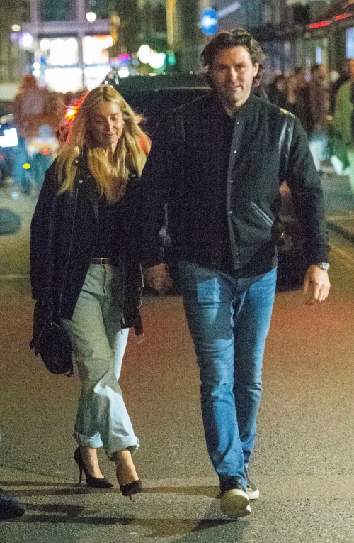 Louise Redknapp and Drew Michael Night Out in London, October 2024 6