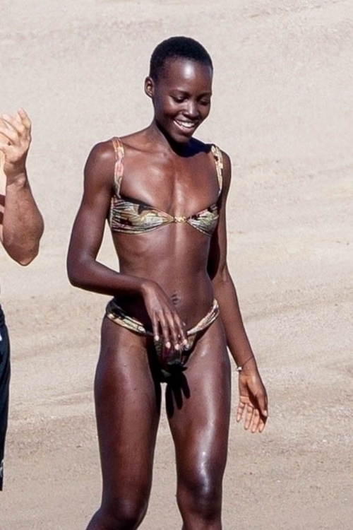 Lupita Nyong'o Enjoys Day at the Beach in Puerto Vallarta, March 2024