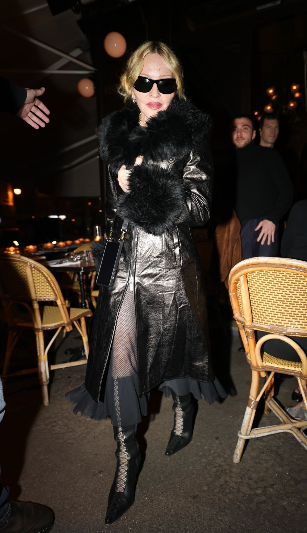 Madonna at Restaurant Le Square Trousseau in Paris, October 2024