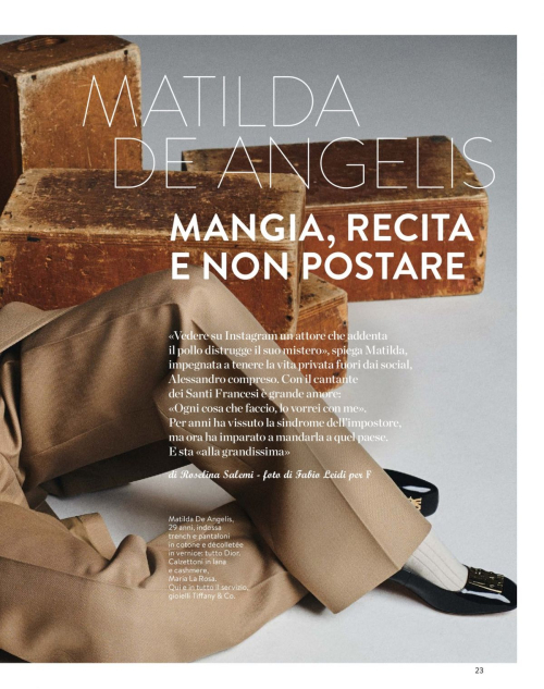 Matilda De Angelis in F Magazine Italy, October 2024 15