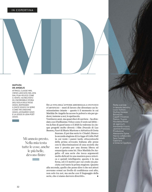 Matilda De Angelis in F Magazine Italy, October 2024 7