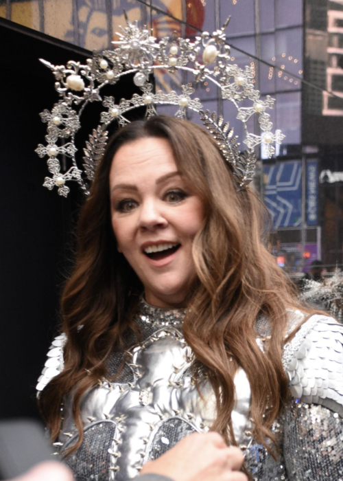 Melissa McCarthy Arrives at Good Morning America New York October 2024