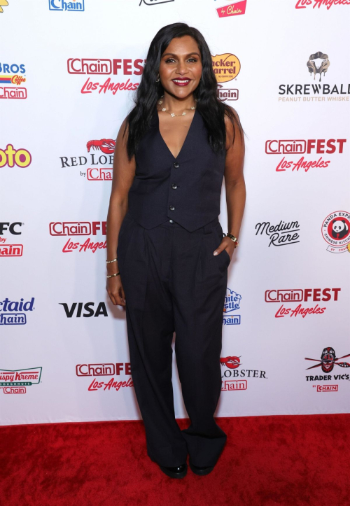 Mindy Kaling at ChainFEST in Los Angeles, October 2024