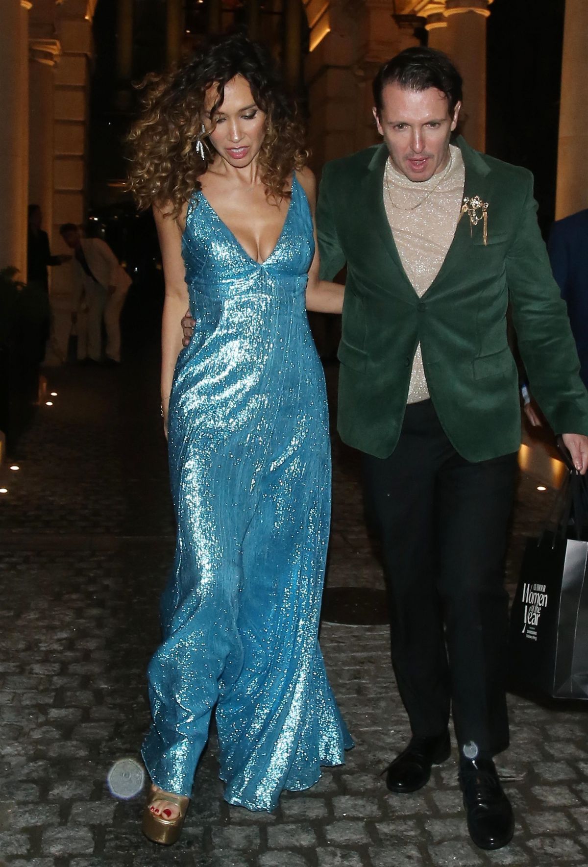 Myleene Klass Leaves 2024 Glamour Awards in London, October 2024