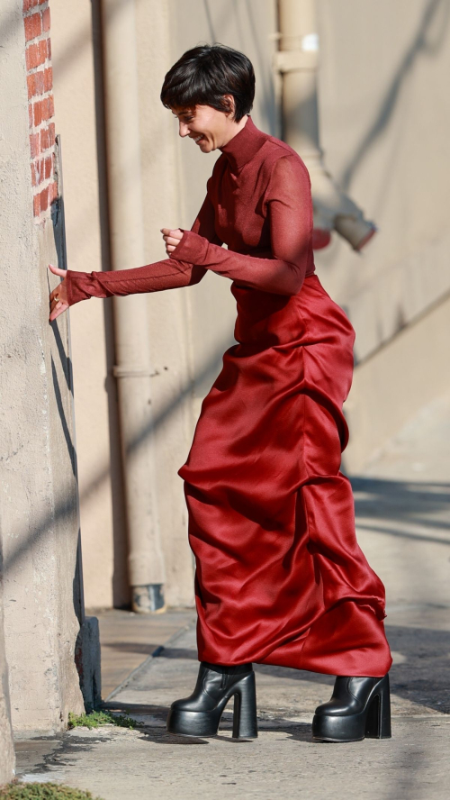 Naomi Scott arrives Jimmy Kimmel Live, October 2024 1