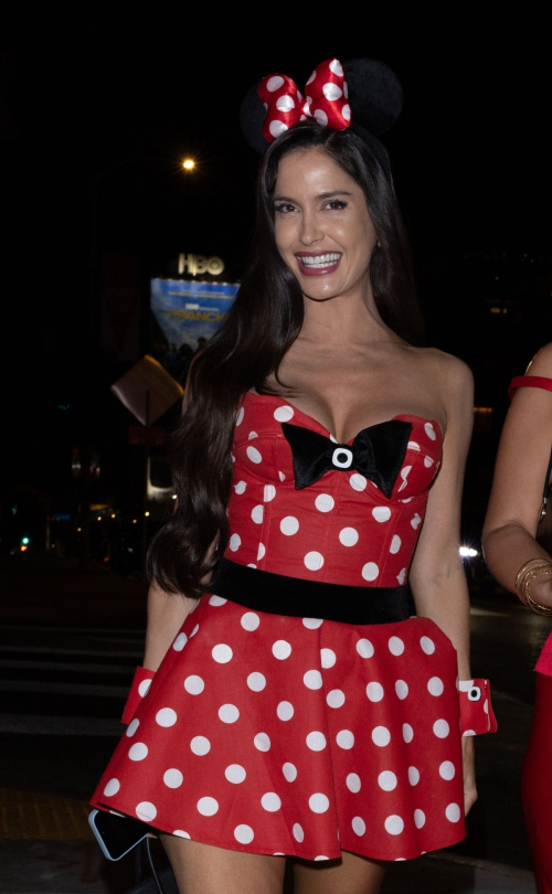 Natalia Barulich as Minnie Mouse at Halloween Party in LA, October 2024