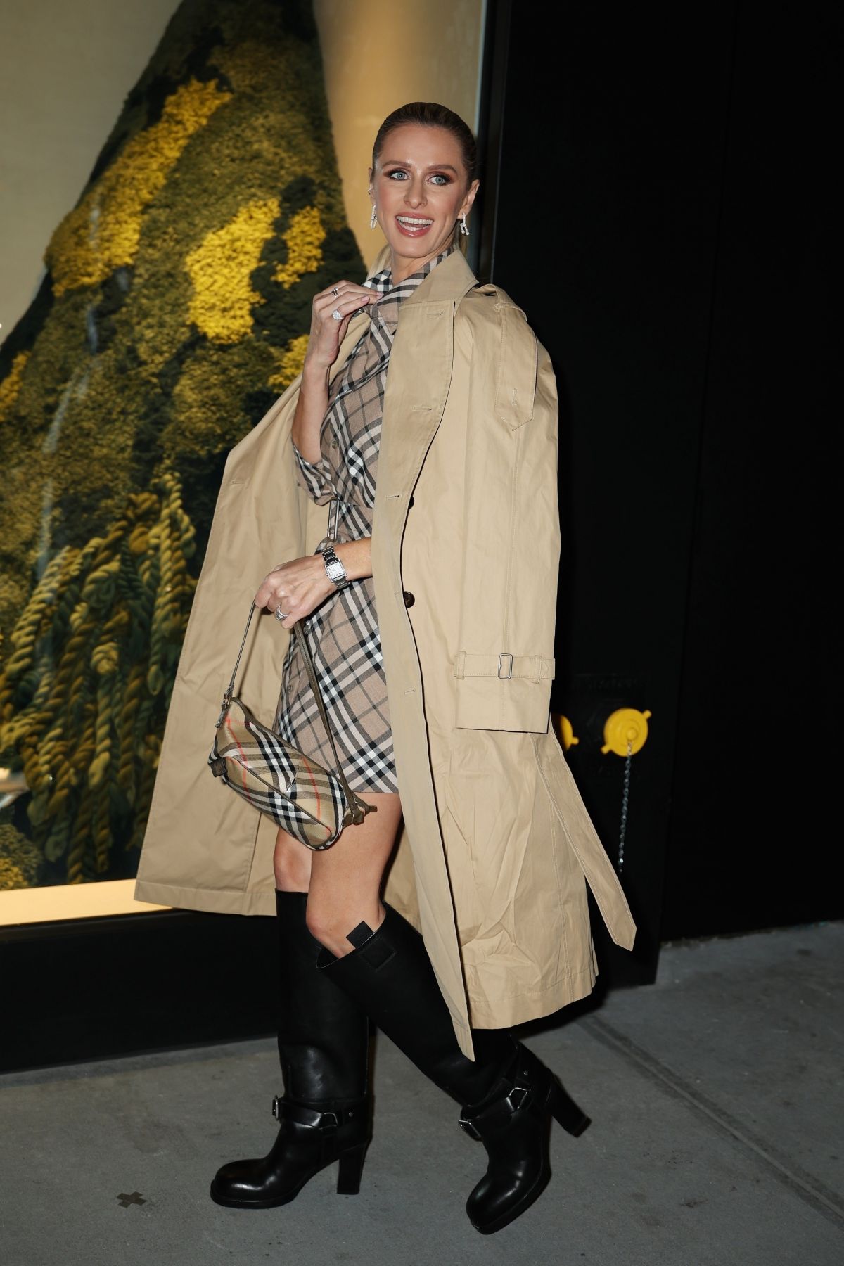 Nicky Hilton at Burberry Flagship Store Opening in New York, October 2024