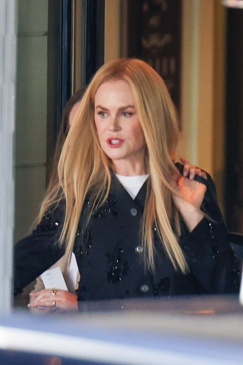 Nicole Kidman Leaves Her Hotel in London, October 2024