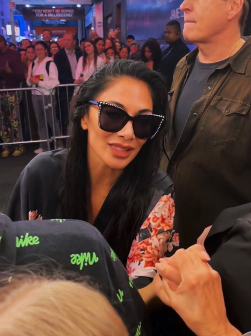 Nicole Scherzinger Meeting Fans Outside St. James Theatre, October 2024 6