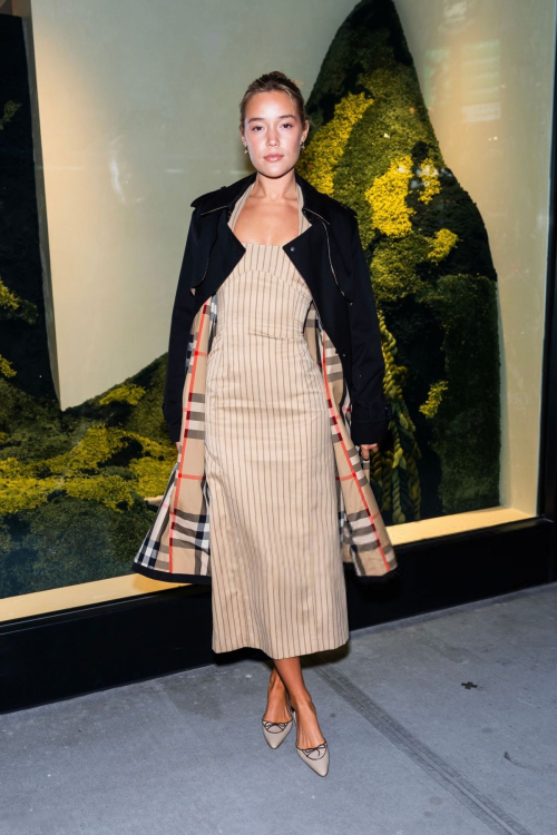 Olivia Ponton at Burberry Store Reopening in New York, October 2024 1