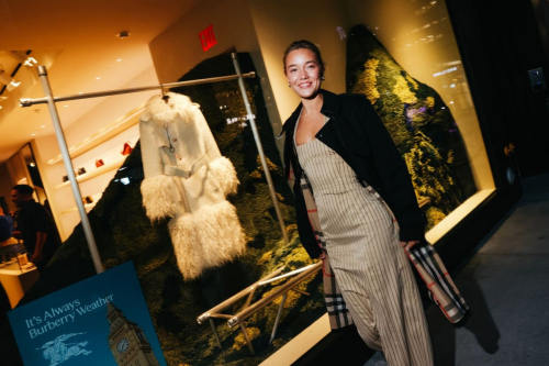 Olivia Ponton at Burberry Store Reopening in New York, October 2024 6