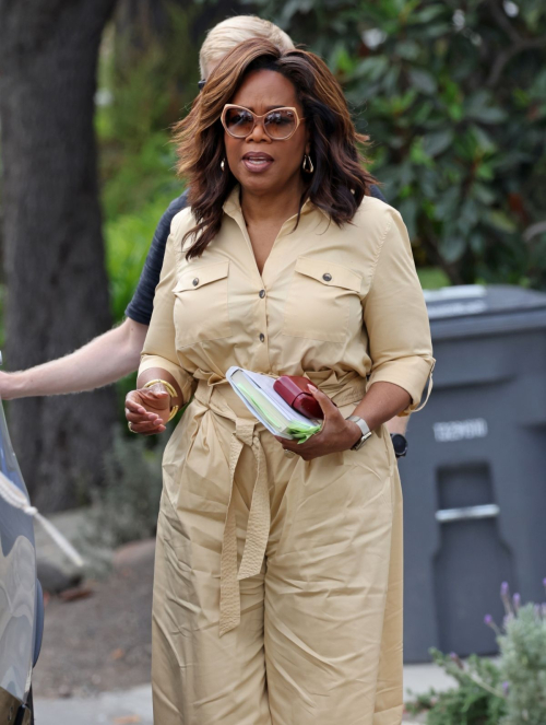 Oprah Winfrey at Godmother's Bookshop in Summerland, October 2024