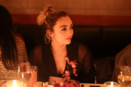 Peyton List at ECCO Dinner with Chloe Sevigny in New York, October 2024 1