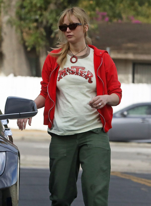 Pregnant Jennifer Lawrence Out in Los Angeles, October 2024