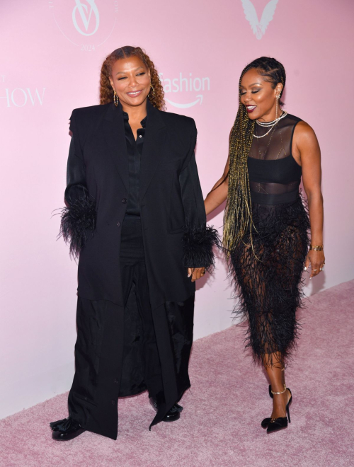 Queen Latifah and Eboni Nichols at Victoria's Secret Fashion Show, October 2024