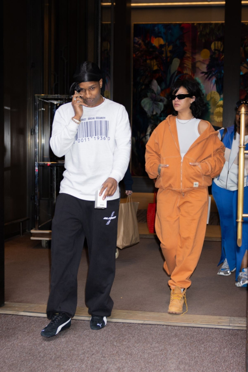 Rihanna and ASAP Rocky Leave Hotel New York, October 2024 1