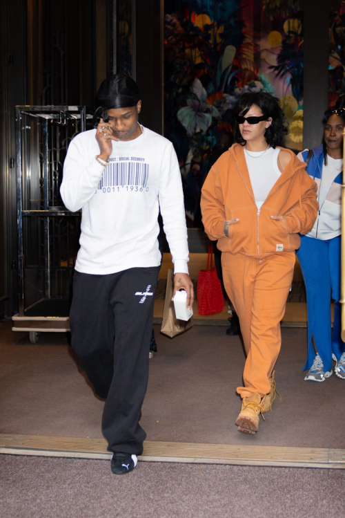 Rihanna and ASAP Rocky Leave Hotel New York, October 2024 2