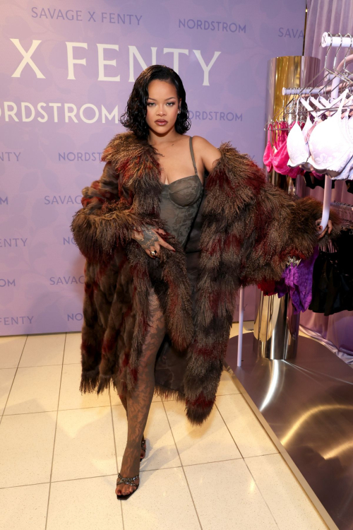 Rihanna at Savage x Fenty Lavish Lace Debut at Nordstrom, October 2024