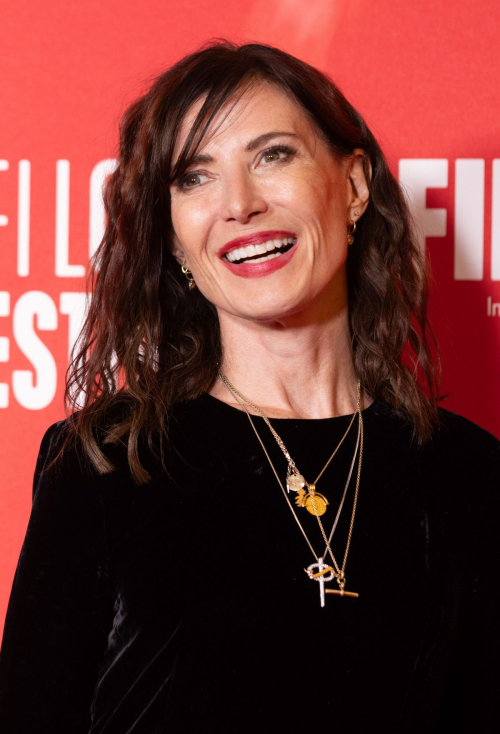 Ronni Ancona at Twiggy Premiere at BFI London Film Festival, October 2024