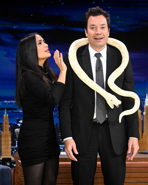 Salma Hayek on Tonight Show Starring Jimmy Fallon, Oct 2024 1